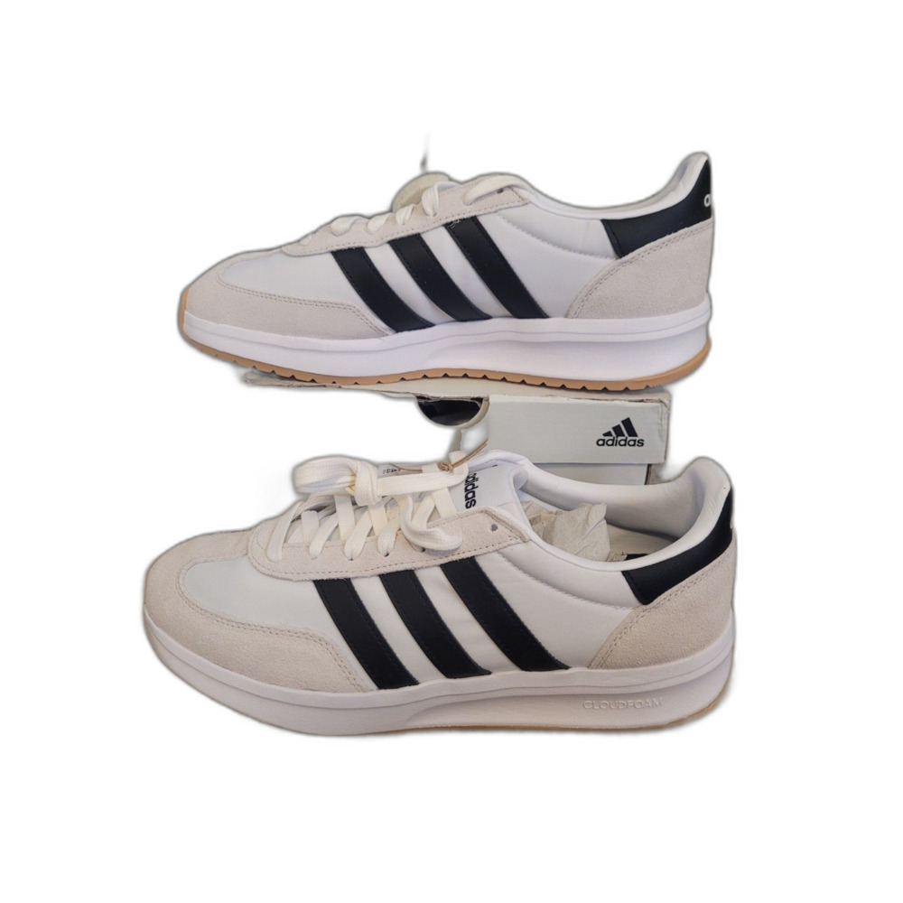 Adidas Run 70s 2.0 Men's Size 9.5 Cloud White Core Black Sneakers IH8584